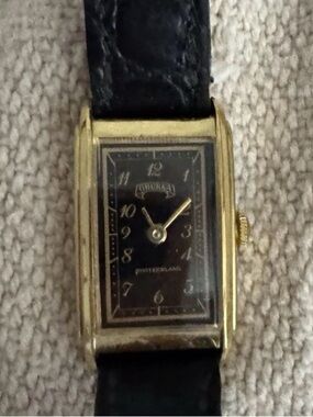 Rare Ghurka Tank Watch - Original Band, free Ghurka Leather Conditioner Included